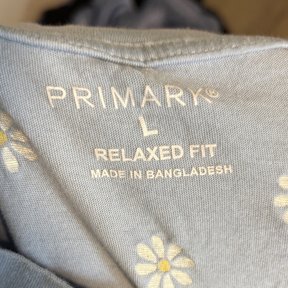 Primark Light Blue Daisy Print Women's Tee - Picture 2 of 2